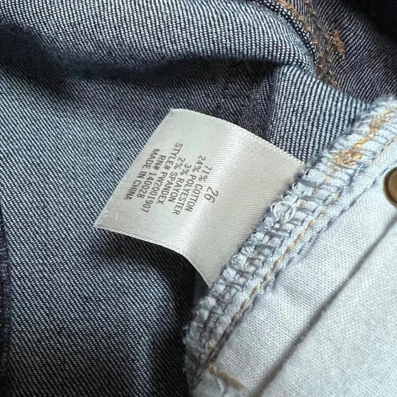 Harper Jeans Blue Mid Rise Skinny Women's Size 26 Pockets - Picture 9 of 13